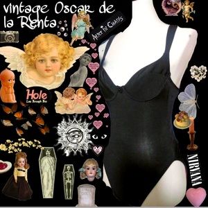 Vintage Rare Oscar de la Renta bustier bodysuit